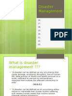 Disaster Management