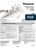 Troubleshooting Guide: CD Stereo System SC-EN7 SC-EN6