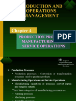 Production Processes, Manufacturing and Service Operations