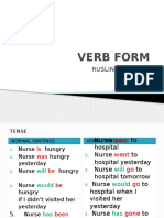 E. VERB FORM