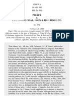 Pierce v. Tennessee Coal, Iron & R. Co., 173 U.S. 1 (1899)