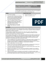 As and A Level Biology B Core Practical 15 Sampling Methods (Student, Teacher, Technician Worksheets)