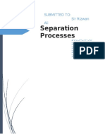 Separation Processes Lab Report