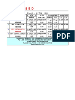 3rd RVSD Schedule April '16