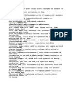 Subject No-Subject Name - Mixed Signal Circuits and Systems On Chip