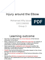 Injury Around The Elbow: Mohamad Afiq Izzuddin 1001336000 Group 3