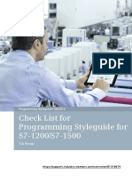 Programming Styleguide Checklist DOCU v11 en