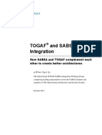 Sabsa-Togaf Integration