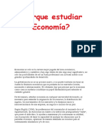 Porque Estudiar Economía