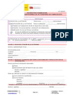 Modelo Declaracion Responsable Fabricantes Cosmeticos