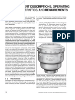 Equipment Descriptions, Operating Characteristics, and Requirements