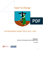 The Montserrat National Energy Policy 2016-2030