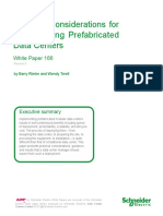 Practical Considerations For Implementing Prefabricated Data Centers