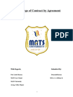 Discharge by Agreement of Contract (Contract-1)