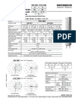 Dual-Band A-Panel Dual Polarization Half-Power Beam Width Adjust. Electr. Downtilt Integrated Combiner