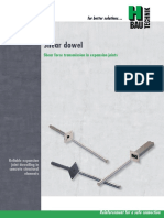 Shear Dowel: Shear Force Transmission in Expansion Joints