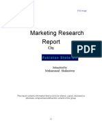 Pso Marketing Research Repor