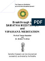 Samatha and Vipassana Meditation PDF