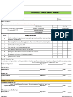 Entry Permit Confined Space 1