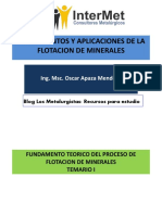 I - Fundamento Teorico y Mecanismos de Flotacion