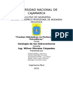 Pruebas Hidraulicas en Perforaciones Petroliferas