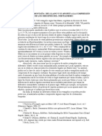 Sermón de La Montaña / Del Llano y Su Aporte A La Compresión de Los Orígenes Del Cristianismo