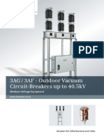 3AG 3AF Outdoor Vacuum Circuit-Breakers Up To 40.5kV PDF