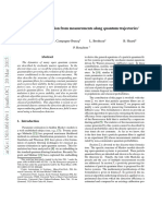 Parameter Estimation From Measurements Along Quantum Trajectories