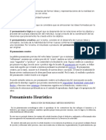 Capacidad Que Tienen Las Personas de Formar Ideas y Representaciones de La Realidad en Su Mente