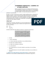 Análisis de Sensibilidad Algebraica