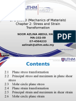 BFC 20903 (Mechanics of Materials) Chapter 2: Stress and Strain Transformation