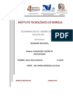 Determinación Del Tamaño de Una Instalación