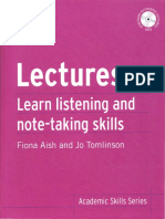 Fiona Aish - Lectures. Learn Academic Listening and Note-Taking Skills - 2013 PDF