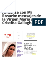 Armense Con Mi Rosario - Mensajes de La Virgen María A Cristina Gallagher Foros de La Virgen María PDF