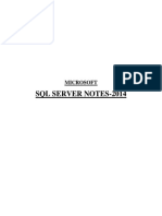 Sudhakar SQL Server Notes