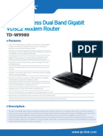 TD-W9980 V1 Datasheet