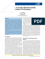 Analysis of Crude Oil Electrostatic Desalters Performance