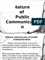 Nature of Public Communication