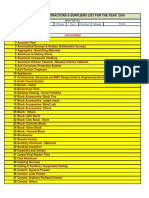 Approved Subcontractors & Suppliers List For The Year 2016: Phone Fax Contact Mobile Company Email