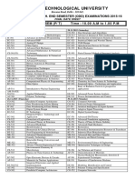 Schedule of Examination