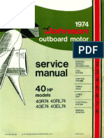 1974 Johnson 40HP Outboards Service Manual PDF