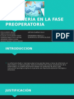 Atención de Enfermería en La Fase Preoperatoria