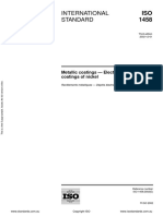 International Standard: Metallic Coatings - Electrodeposited Coatings of Nickel