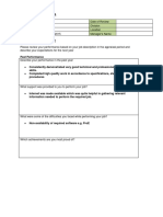 Appraisal Form Sample