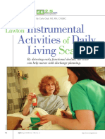 Lawton Activities Daily Living Scale