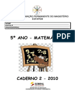 Caderno 2 - 5º Ano - Matemática 2010