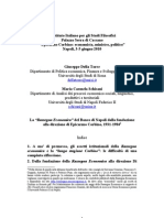 Epicarmo Corbino e La Direzione Della Rassegna Economica Del Banco Di Napoli, 1931-1984