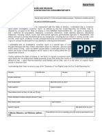 Applicant Disclosure and Release For Consumer and Investigative Consumer Reports