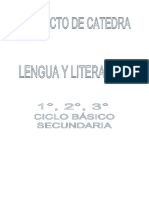 Proyecto Lengua y Literatura para El CBC Esc Secundaria