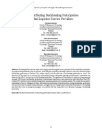 Factor Affecting Backhauling Participation of Thai Logistics Service Providers